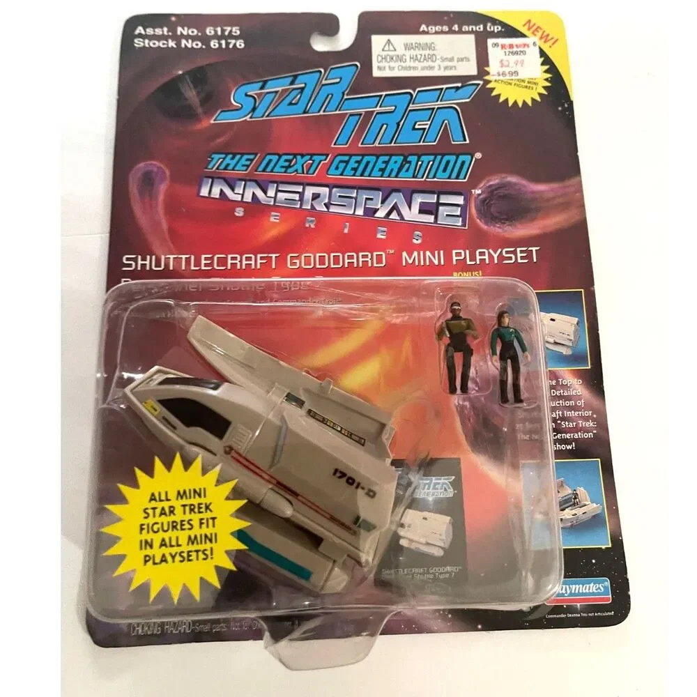 Star Trek Innerspace Series Shuttlecraft Goodard Mini Playset Playmates 90s Y2K